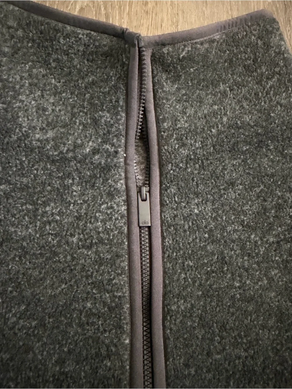 ALO Yoga the set Charcoal Gray Cozy Lined Hoodie